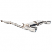 GT 86 / Scion FR-S Cat back system - resonated - polished trims