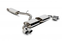 TT S Mk2 Turbo back resonated system with high flow sports catalyst