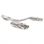 A4 2.0 TFSi 2wd Cat back system. Quad outlet. Requires S line A4 3.0 lower spoiler and detailing strip