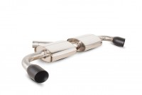 TT Mk2 2.0 TFSi Turbo back de-cat system - black ceramic trims