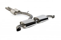 TT RS 76mm De-cat race system. Rear silencer fitted with active exhaust valve. Stainless steel