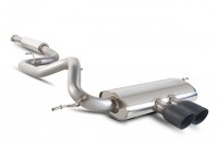 Focus ST250 Cat back system none resonated with black ceramic Daytona tailpipes