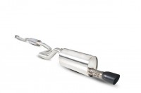 Corsa D 1.4 Turbo Black Edition - Cat back system with black ceramic tailpipes - resonated 