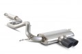 Focus ST250 Cat back system resonated with black ceramic Daytona tailpipes